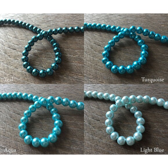 Twisted Pearl Bracelet, Multi Strand Statement Bracelet on Silver or Gold Chain - Picture 9 of 10